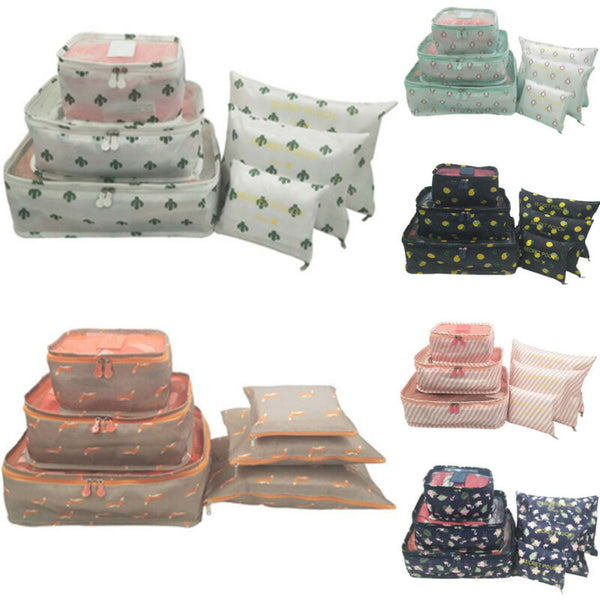US 6Pcs Travel collection bag set